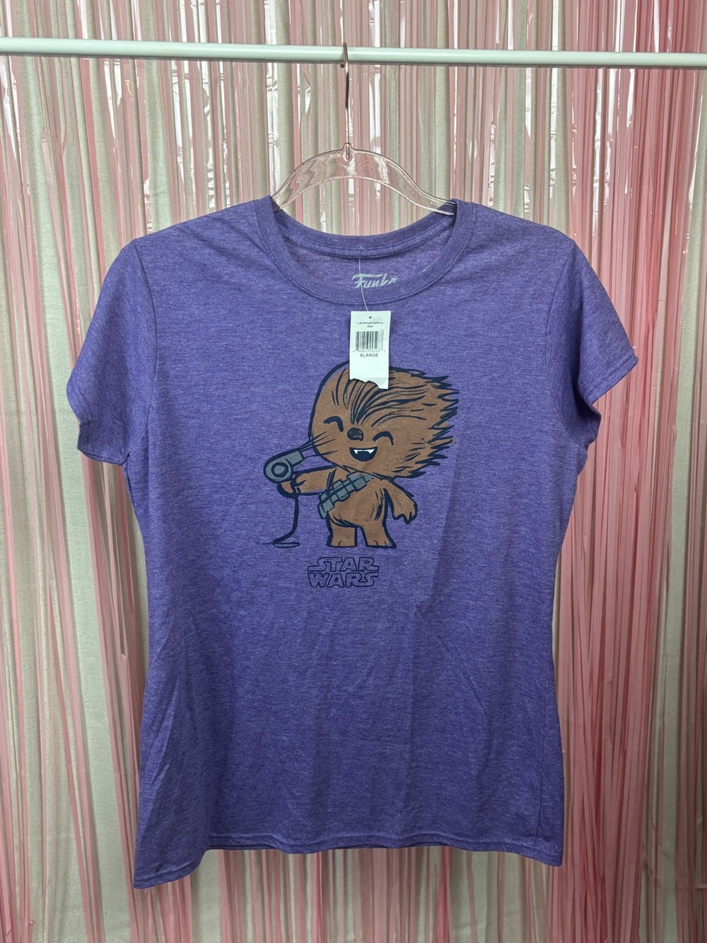 NWT Funko Purple Chewbacca Graphic Tee Babytee fit SZ XL